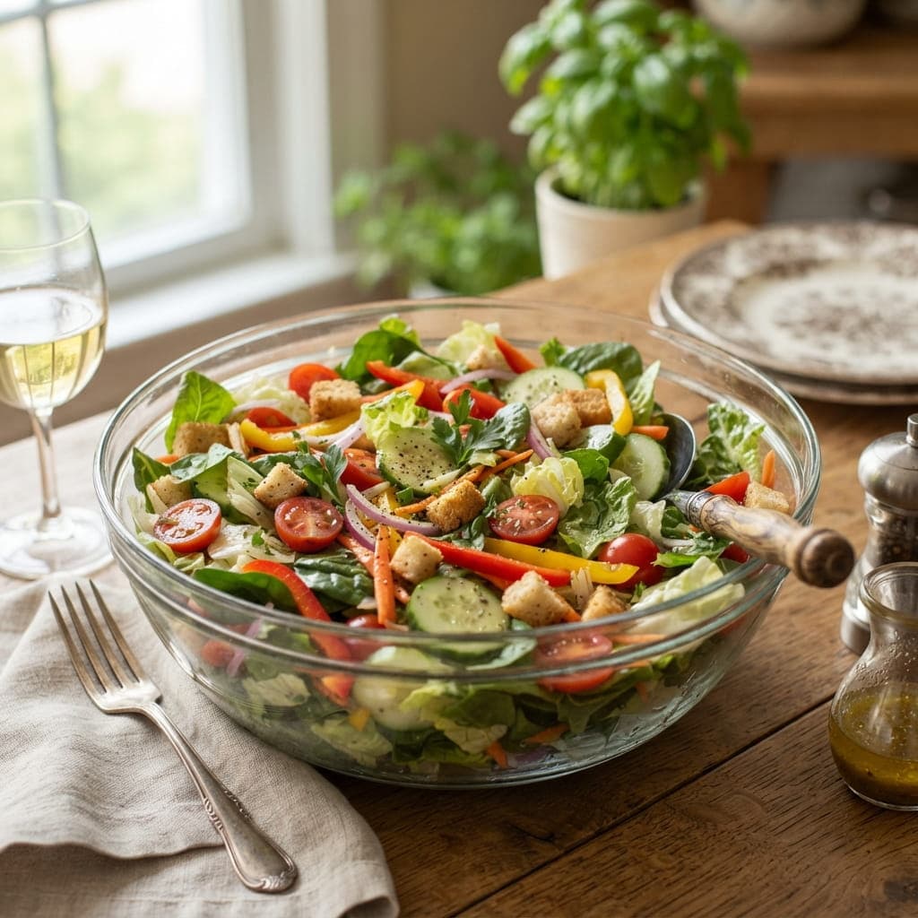 Classic American Garden Tossed Green Salad