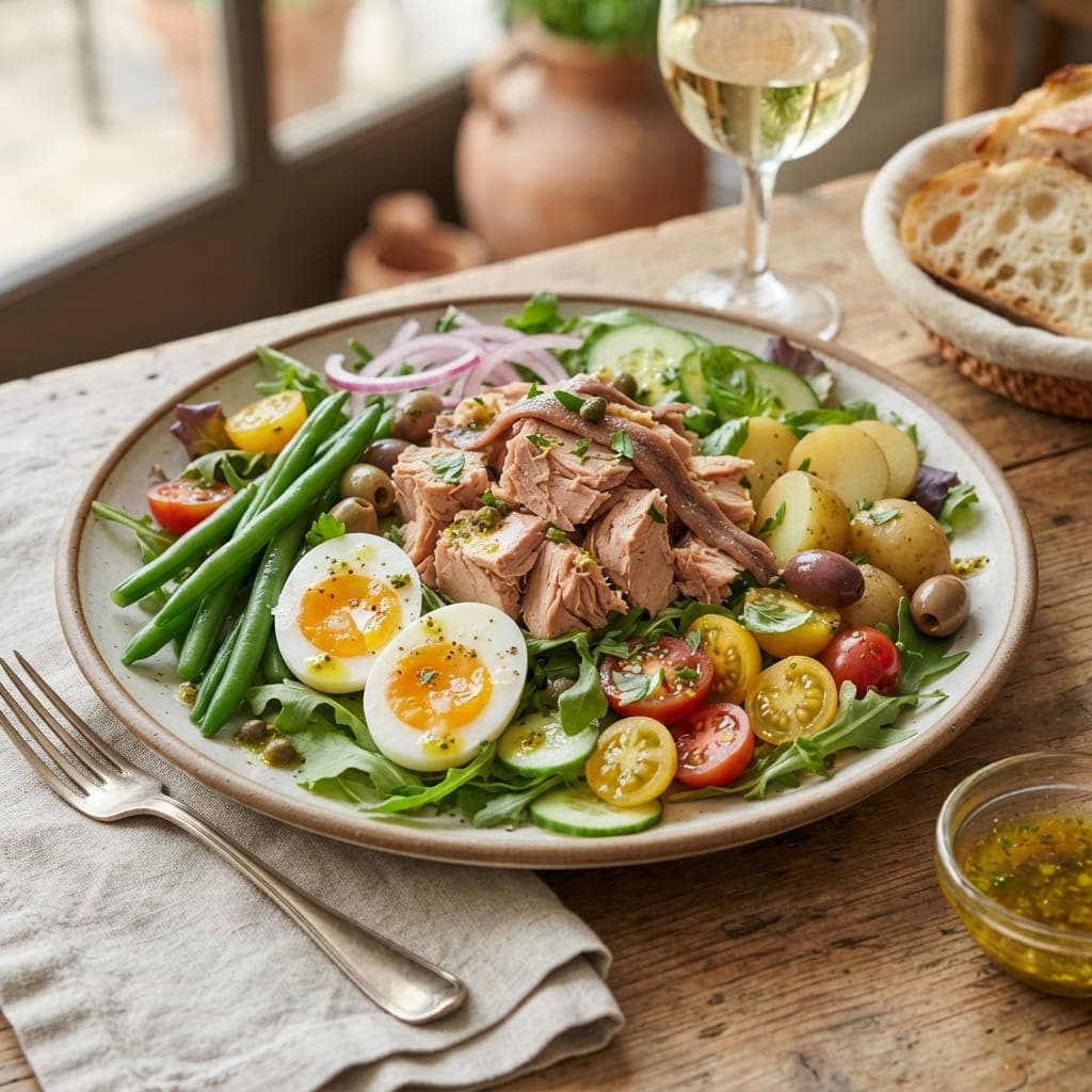 Classic French Nicoise Tuna Egg Salad