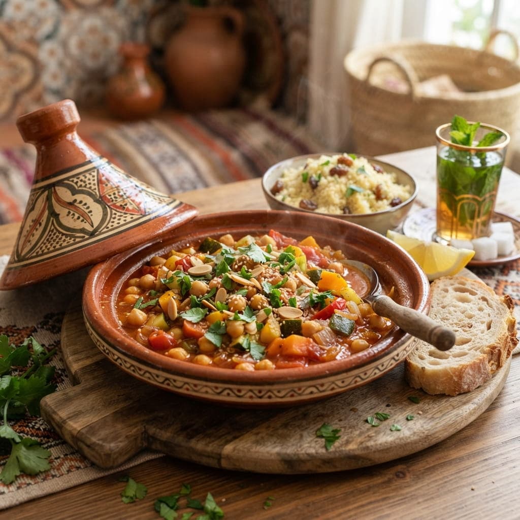 Fiber-Rich Moroccan Chickpea Vegetable Stew