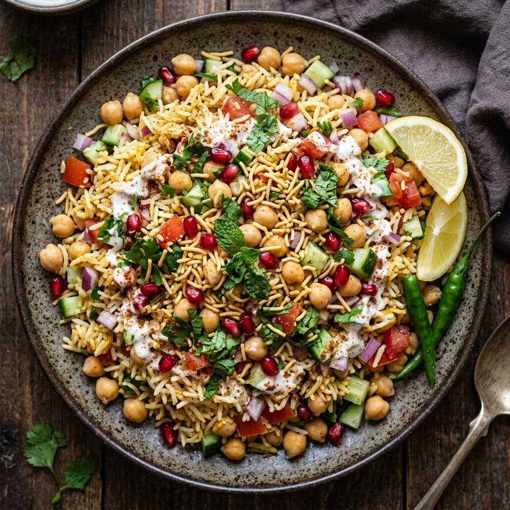 Indian Cold Spiced Chickpea Rice Salad