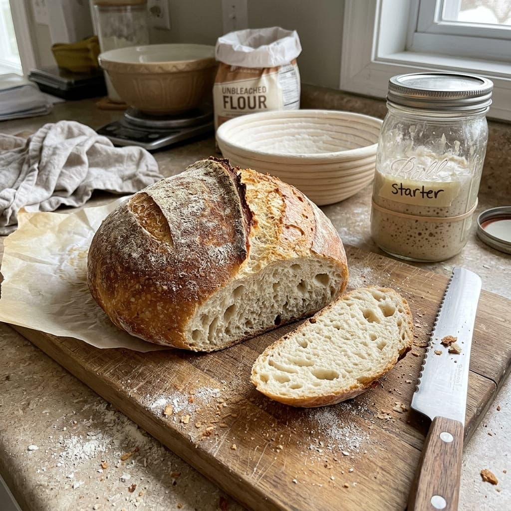 Beginner Friendly Sourdough Bread Loaf